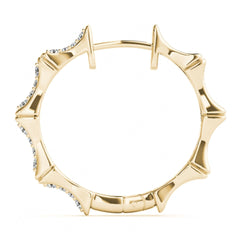 Round Cut Clip On Earrings For Women