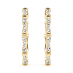 Round Cut Clip On Earrings For Women