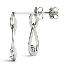 Round Cut Drop Dangle Big Earrings For Wome/Her Unique Style