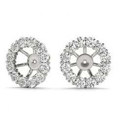 2.00mm Round Cut Floral Style Stud Earrings For Women/Her