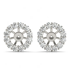 2.00mm Round Cut Floral Style Stud Earrings For Women/Her