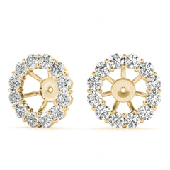 2.00mm Round Cut Floral Style Stud Earrings For Women/Her