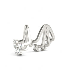 2.00mm Round Cut Unique Style Stud Earrings For Her