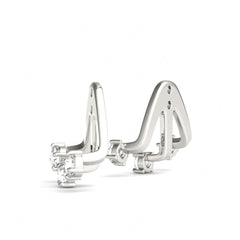 2.50mm Round Cut Unique Style Stud Earrings For Women/Her