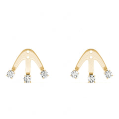 2.50mm Round Cut Unique Style Stud Earrings For Women/Her