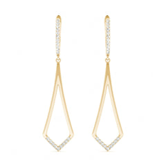 1.10MM Round Cut Hoop Dangle Earrings For Women/Her