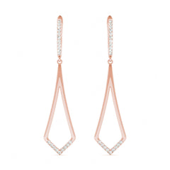 1.10MM Round Cut Hoop Dangle Earrings For Women/Her