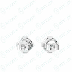 0.50 TCW Round Brilliant Cut Stud 10K Lab Grown Diamond Earrings for Women