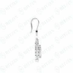1.80 TCW Oval Cut Drop Dangle 10K Lab Grown Diamond Earrings for Women