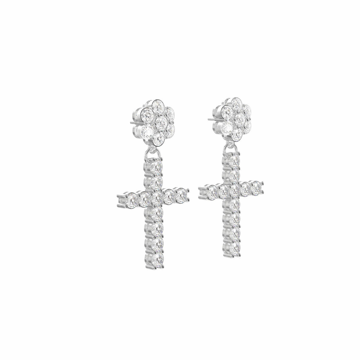 6.00 TCW Round Brilliant Cut Stud 10K Lab Grown Diamond Earrings for Women