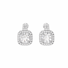 2,40 TCW Ohrstecker mit rundem Brillantschliff, 10 K, im Labor gezüchtete Diamanten für Damen