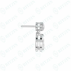 4.70 TCW Round Brilliant Cut Drop Dangle 10K Lab Grown Diamond Earrings for Women