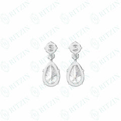 4.70 TCW Round Brilliant Cut Drop Dangle 10K Lab Grown Diamond Earrings for Women