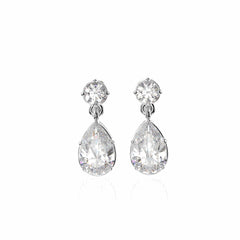 4.70 TCW Round Brilliant Cut Drop Dangle 10K Lab Grown Diamond Earrings for Women