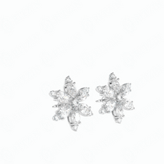 1.40 TCW Pear Cut Stud 10K Lab Grown Diamond Earrings for Women