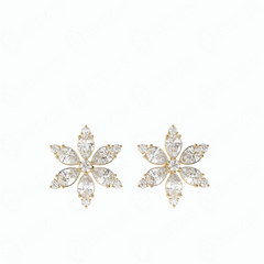 1.40 TCW Pear Cut Stud 10K Lab Grown Diamond Earrings for Women