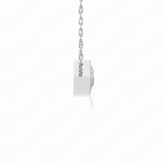 1,00 Karat Princess-Schliff-Charm-Anhänger aus 10 Karat im Labor gezüchteter Diamant für Damen