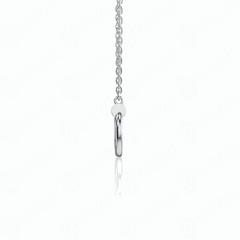 0,20 TCW runder Brillantschliff-Charm-Anhänger aus 10 Karat im Labor gezüchteter Diamant für Damen