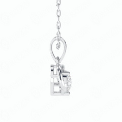 0.50 TCW Heart Cut Charm 10K Lab Grown Diamond Pendant for Women