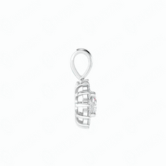 1.40 TCW Round Brilliant Cut Charm 10K Lab Grown Diamond Pendant for Women