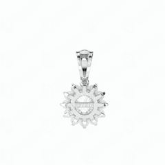 1.40 TCW Round Brilliant Cut Charm 10K Lab Grown Diamond Pendant for Women