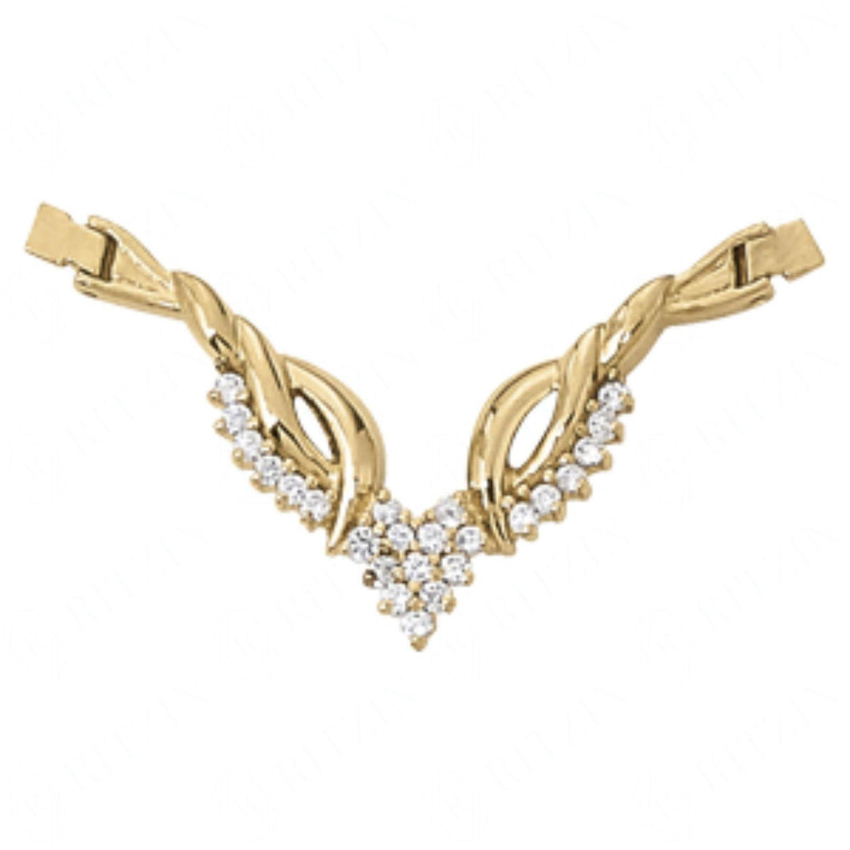 1.50MM_RoundCut_Neck And Center And Slides Style Charm Pendant For_Women.