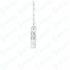 Round Cut Charm Yellow Gold Everyday Pendant Lab Grown Diamond