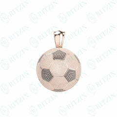 11.50 TCW Round Brilliant Cut Hip Hop 10K Lab Grown Diamond Pendant for Women