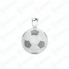 11.50 TCW Round Brilliant Cut Hip Hop 10K Lab Grown Diamond Pendant for Women