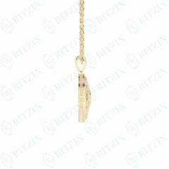 9.60 TCW Coin Round Brilliant Cut Hip Hop 10K Lab Grown Diamond Pendant for Women