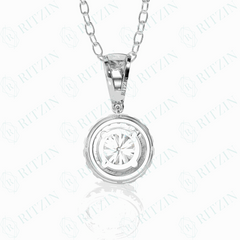 1.60 TCW Round Brilliant Cut Charm 10K Lab Grown Diamond Pendant for Women