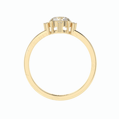 1.50 TCW Triangle Cut Solitaire White Gold Lab Grown Diamond Ring for Women