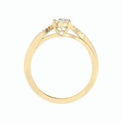 1.50 TCW Triangle Cut Solitaire White Gold Lab Grown Diamond Ring for Women