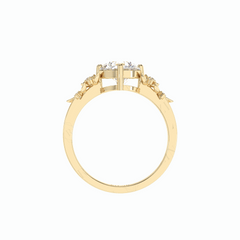 2.00 TCW Round Brilliant Cut Cluster 18K Lab Grown Diamond Ring for Women