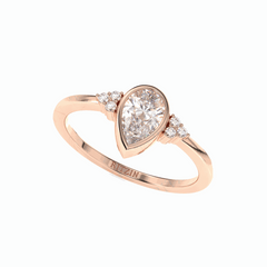 1.50 TCW Triangle Cut Solitaire White Gold Lab Grown Diamond Ring for Women