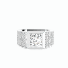 1.50 TCW Round Brilliant Cut Solitaire 18K Lab Grown Diamond Ring for Women