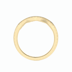 Anillo de eternidad con diamantes cultivados en laboratorio de 18 quilates y corte brillante redondo para mujer