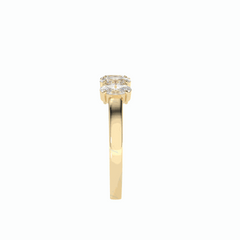1,30 TCW Eternity-Ring aus 18 Karat im Labor gezüchteter Diamant im Ovalschliff für Damen