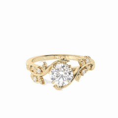 Anillo solitario de oro blanco con diamantes cultivados en laboratorio de talla triangular de 1,50 TCW para mujer