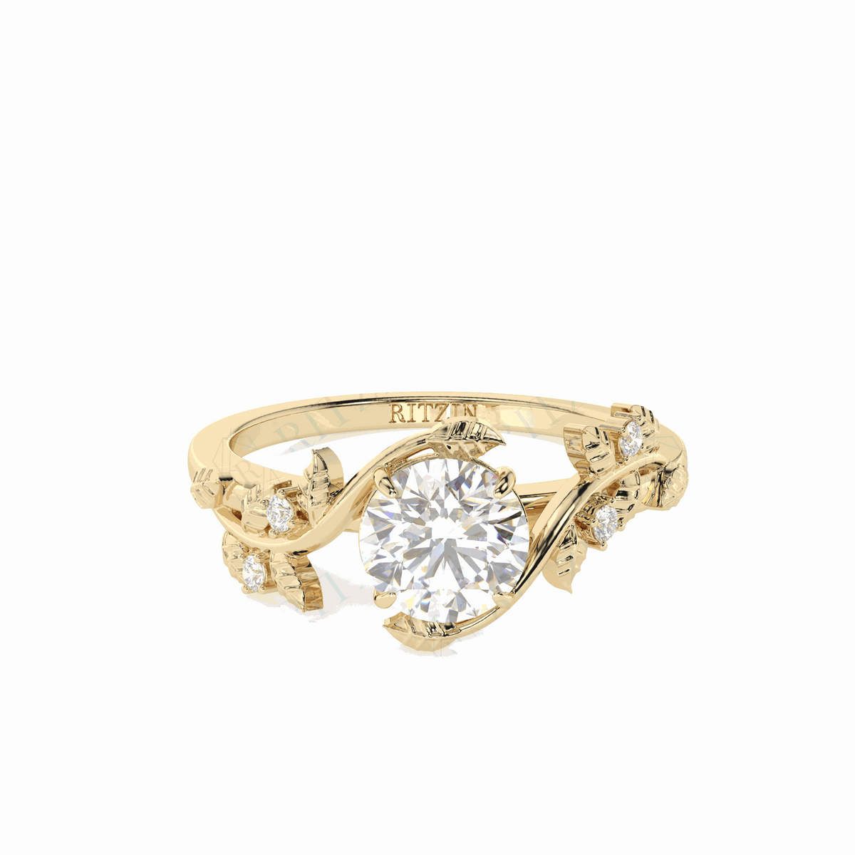 Anillo solitario de oro blanco con diamantes cultivados en laboratorio de talla triangular de 1,50 TCW para mujer