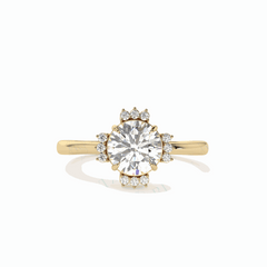 1.50 TCW Triangle Cut Solitaire White Gold Lab Grown Diamond Ring for Women
